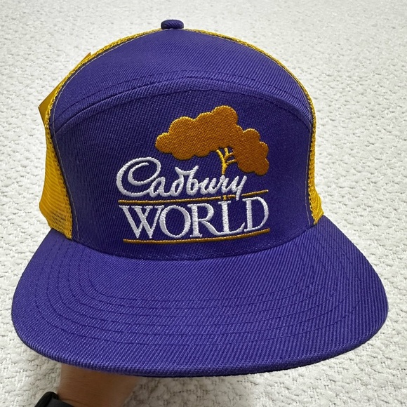Rare Cadbury World Purple Baseball Cap Trucker Hat One Size Fits All Adjustable - Picture 1 of 9